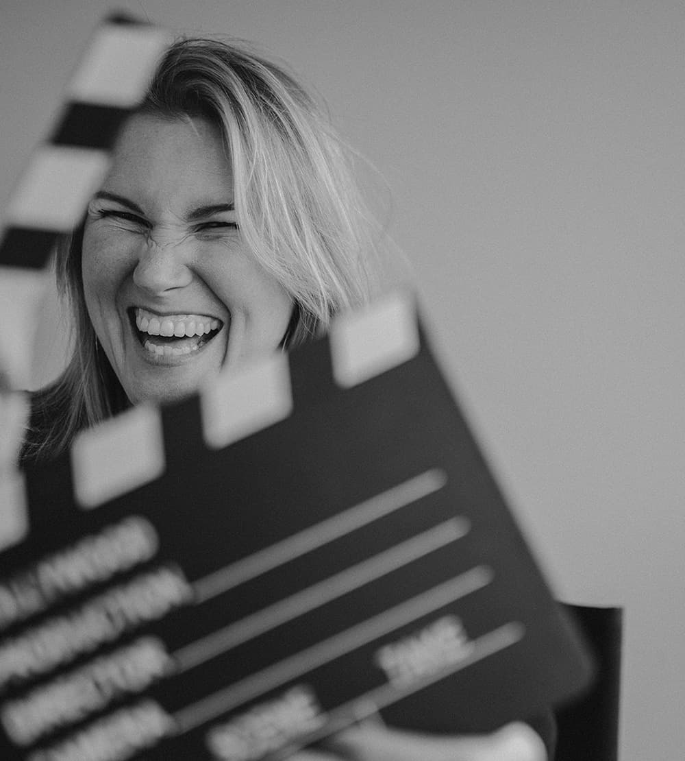 Irene Verwater tijdens een Content Storm-shoot